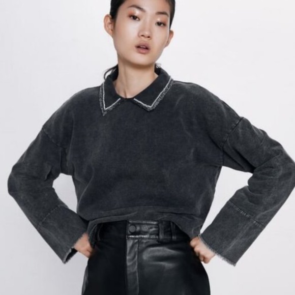 Zara denim long sleeve - Picture 2 of 5